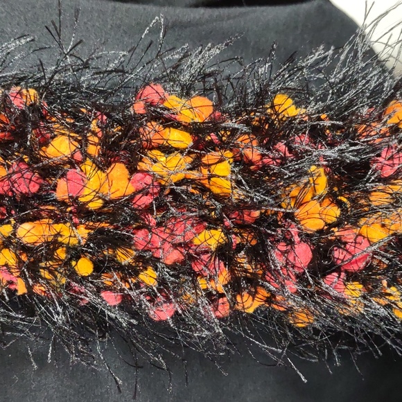 Artisan Crafted Hand Crochet Eyelash Fringe Scarf - Picture 3 of 3